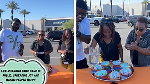 Life-Changing Prize Game in Public: Spreading Joy and Making People Happy