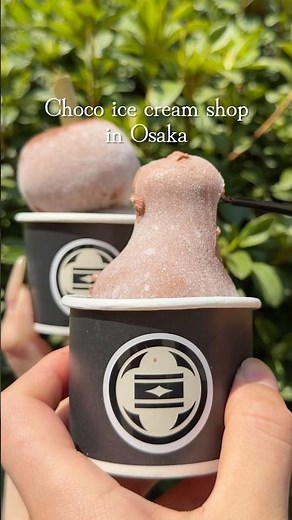 A super cute Japanese mochi ice cream near Osaka Tenmangu Shrine 🍫✨