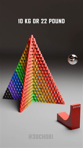 3DChobi on Instagram: "Wow Satisfying Demolition Colorful 253 Frustum Structure #satisfying #animation #blender #reels"