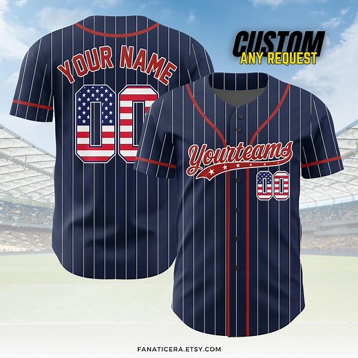 Personalized USA Baseball Jersey,custom Team Name Shirt,american Flag Baseball Jersey for Baseball Fans,baseball Lovers,patriotic Shirt B165 - Etsy