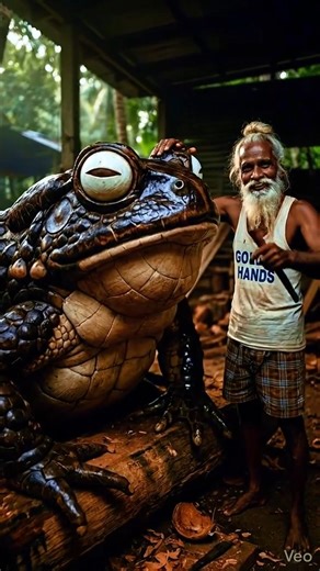 Giant Toad Sculpture - Amazing Dry Coconut Shell Carving #GiantToad #ToadArt #AmphibianSculpture