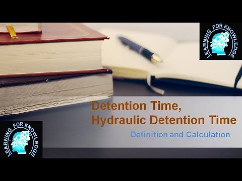 Detention Time, Hydraulic Detention/Retention Time Calculation || Water Treatment