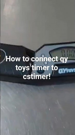 How to connect qytoys to cstimer! #timer #tutorial #shorts