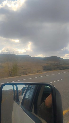 October 26 th with the windows down in Montana . Winds blowing like 40 mph. Not easy driving. | Rob Robinson