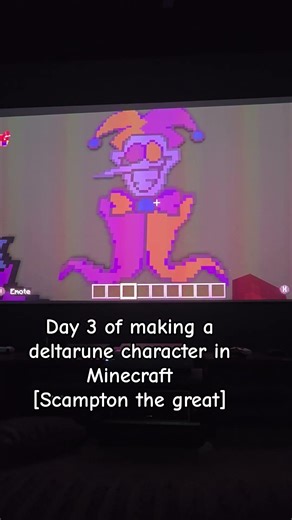 day 3 of making a deltarune character in Minecraft [Scampton the great]