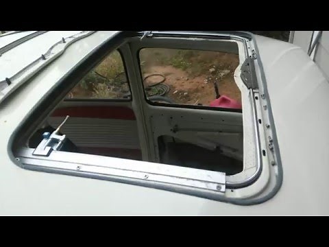 Vw bug sliding Sunroof repair part 1