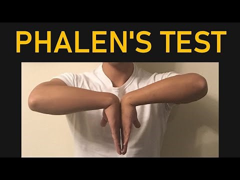 Phalen's Test / Phalen's Maneuver / Wrist-Flexion test / Reverse Prayer
