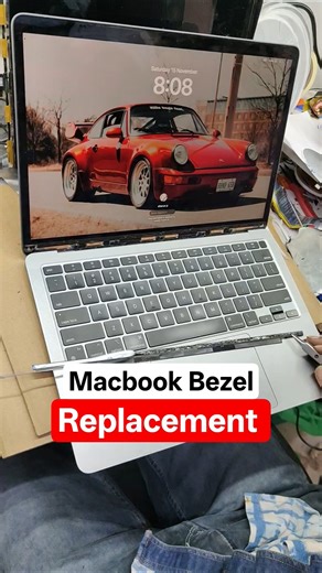 Fixing Broken MacBook Display Bezel Like a Pro 🔧 #MacBookRepair