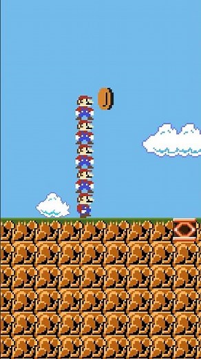 Tower of Marios: Still Can’t Reach Peach! #shortvideo #mario #memes #gaming #animation #supermario