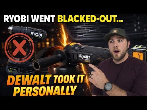 Ryobi Went Blacked-Out… DeWalt Took It Personally