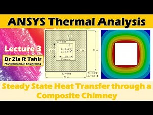 ANSYS Heat Transfer Analysis 3 | Steady State Heat Transfer through a Composite Chimney