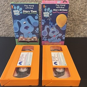 Blue's Clues Arts and Crafts & Blue’s Birthday VHS Video Lot Kids Nickelodeon | eBay
