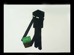 How to Draw/Paint Enderman - Minecraft