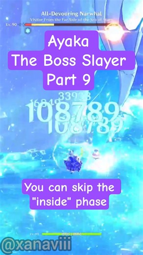 C6 Ayaka (NO Burst) VS All-Devouring Narwhal - Beating Every Weekly Boss Part 9