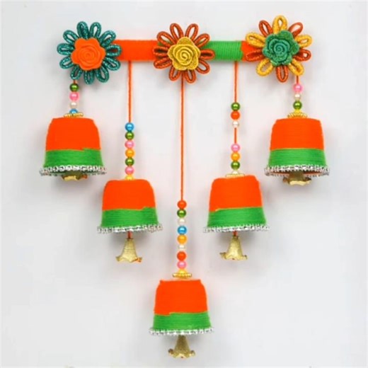 Beautiful Wind Chime Home Decor Idea 🎐🔔 #handmade #windchime #homedecor