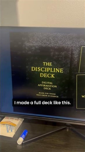 When You Lose Focus… Read This Card (Discipline Deck)