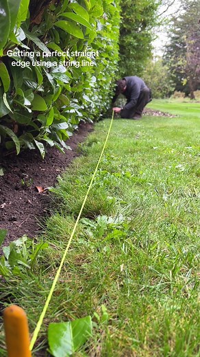 Perfecting Lawn Edging with String Line for a Satisfying Finish