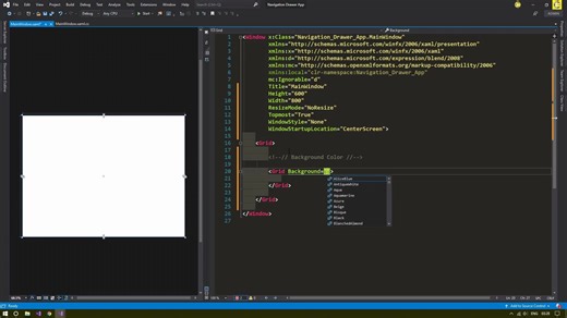 WPF-导航抽屉-侧边栏菜单-UI设计-C＃