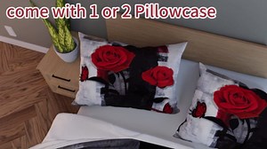 Erosebridal Rustic Rose Sheet Set for Kids Teens Youth,Grunge Black Grey Watercolor Ombre Bedding Set,Romantic Red Rose Bed Sheet Full,Vintage Floral Fitted Sheet + Top Sheet + 2 Pillow Shams