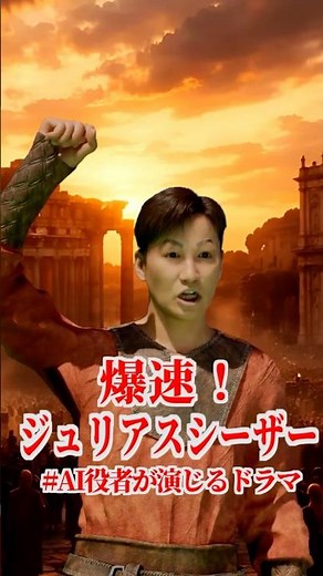 【AIドラマ】爆速！ジュリアス・シーザー～情緒皆無！１分であらすじがわかる～