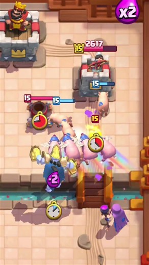 for a full match with predictions and no cuts click here🔽 #clashroyale