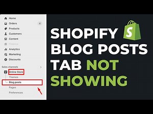 Blog Posts Not Showing Up on Shopify | Shopify Blogs Not Showing in Admin