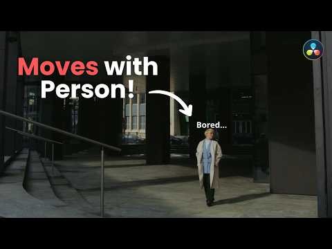 How to do Text Tracking with Moving Objects in Davinci Resolve 20 FAST!