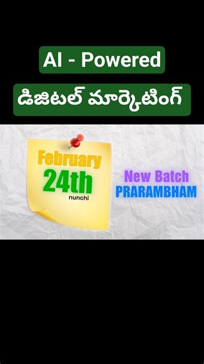 AI Powered Digital Marketing Course in Telugu