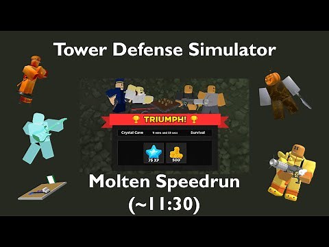 How to speedrun* Molten with Gladiator (Tower Defense Simulator)