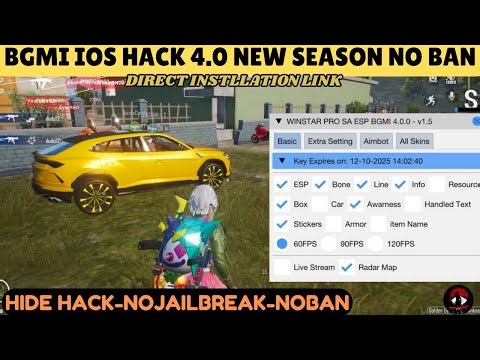 bgmi ios hack 4.0 | bgmi ios hack gameplay | how to apply hack in bgmi ios | bgmi skin hack in ios
