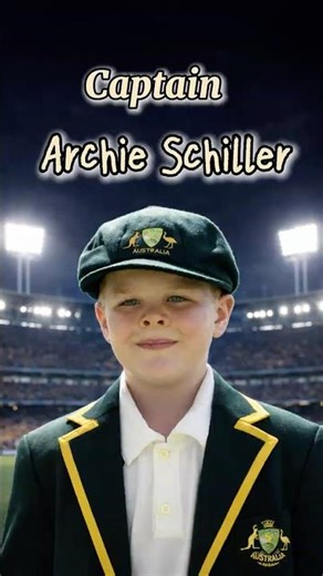 Australia youngest captain Archie Schiller 💛 #cricket #t20worldcup2026