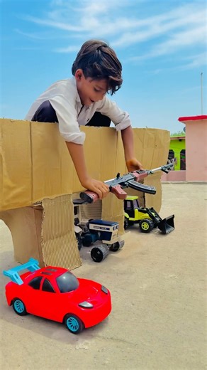 Remote Control Jcb And Dumper Truck tractor Unboxing And Testing Short Video #automobile #ytshorts