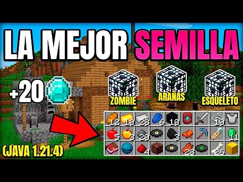 ✅ LA MEJOR SEMILLA DE MINECRAFT 1.21.4 para COMENZAR (Java)