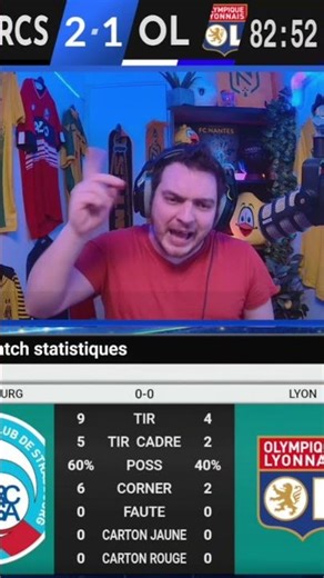 STRASBOURG 3 -1 LYON ARBITRAGE COMPLIQUE MERCI LA VAR