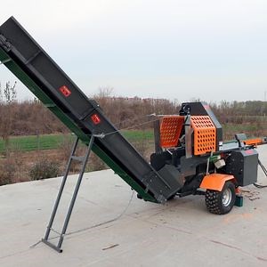 [Hot Item] Automatic 20t Firewood Processor Joystick Electric/Gasoline/Diesel Engine Powered Wood Processor Machine