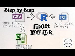 How to import data in R | English || by Easy Stat