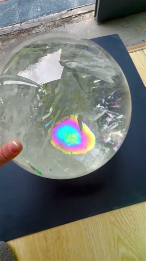 🎬27.2cm Natural Clear Quartz Sphere ✨ Pure Energy for Space Cleansing & Clarity