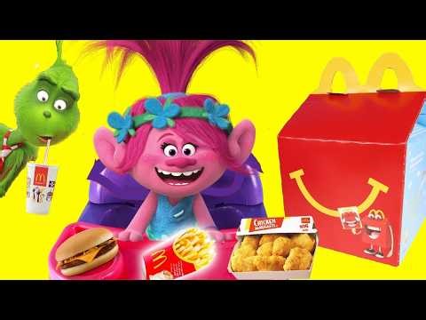 🔴 Dreamworks Trolls World Tour Happy Meal Full Set | Ellie Sparkles Trolls Compilation