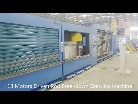 Copper Rod Breakdown Machine with Precision Wire Take-up Machine Model: LHF450/13DT