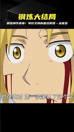 鋼之煉金術師完美大結局！歷經磨難找回的真理…這就是神作的謝幕 #热血动漫 #日漫 #范马刃牙 #刃牙 #动漫推荐