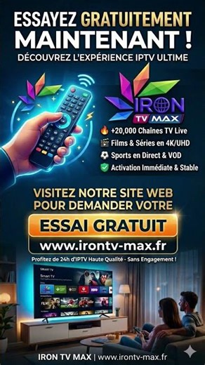 Comment regarder toutes vos chaînes préférées en 4K ? (Test Gratuit) #IRONTV #irontvpro #irontvmax