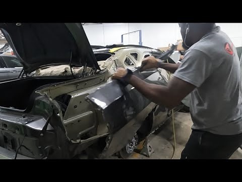 How to replace the right quarter panel on a 2019 Dodge Challenger