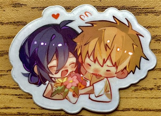 Chainsaw Man - Denji & Reze Matte Sticker - Etsy