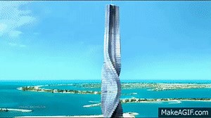 Dynamic Architecture - Rotating Tower on Make a GIF