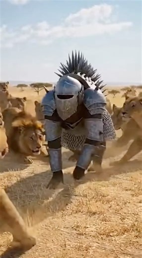 Armored Baboon vs 10 Lions – Insane Attack!