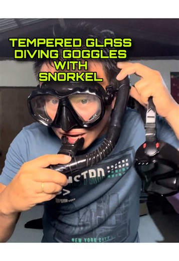 Tempered Glass Diving Mask for Scuba and Snorkeling