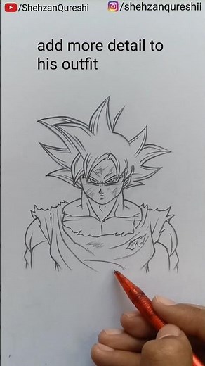 How to Draw MUI Goku | The True power of Gods🔥