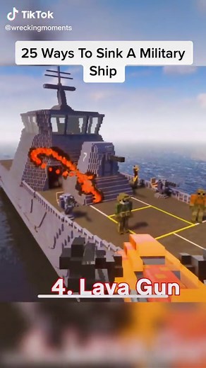 Exploring the Lava Gun in Teardown: Military Ship Destruction