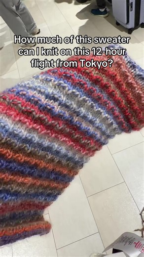 Yarn Brands and Long Flights: Knitting on a 12-Hour Journey