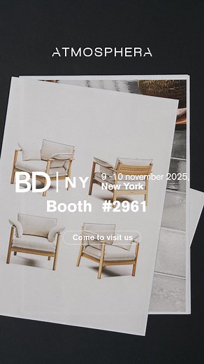 Experience the essence of Italian outdoor design by Atmosphera at BDNY 2025, November 9–10. Discover our vision of contemporary outdoor living and get a first glimpse of our new collection 2026. 📍 Booth #2961 Come to visit us! | Atmosphera - Soul of Outdoor